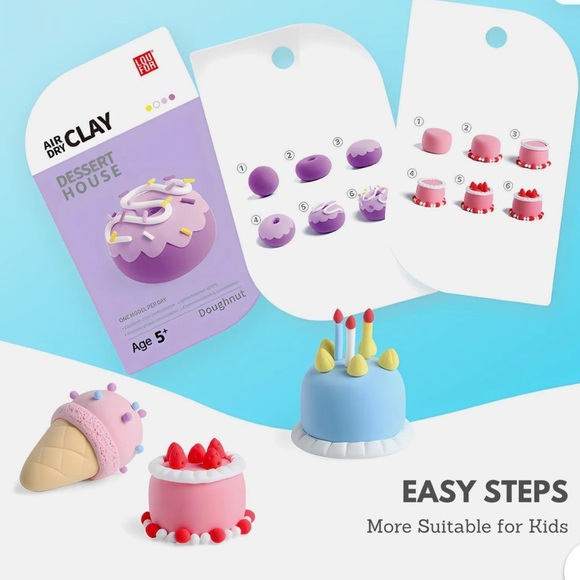 OUFOR Air Dry Clay Kits - Multi-themes, Cute DIY Kit with Tools, Gift for‎ Kids - Picture 5 of 8